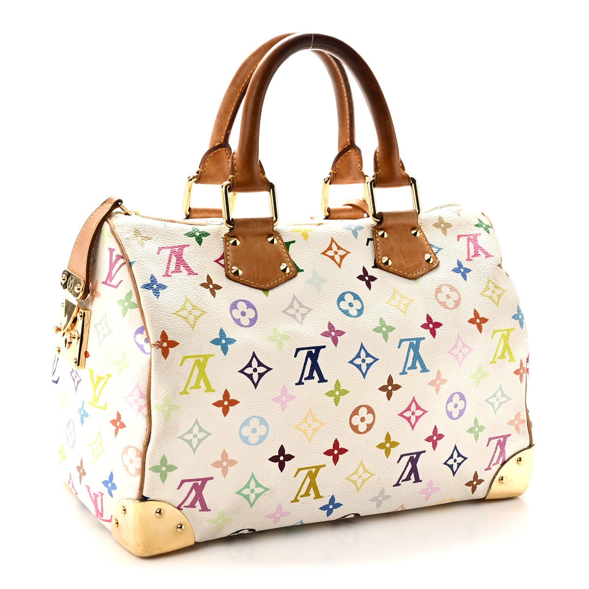 Monogram Multicolor Speedy 30 White