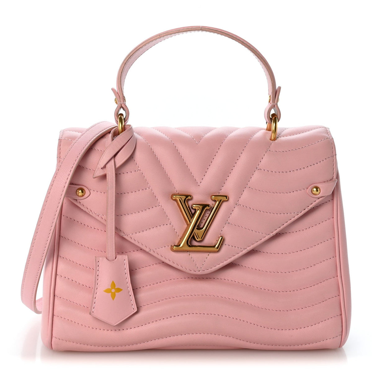 Calfskin Hold Me New Wave MM Rose Ballerine