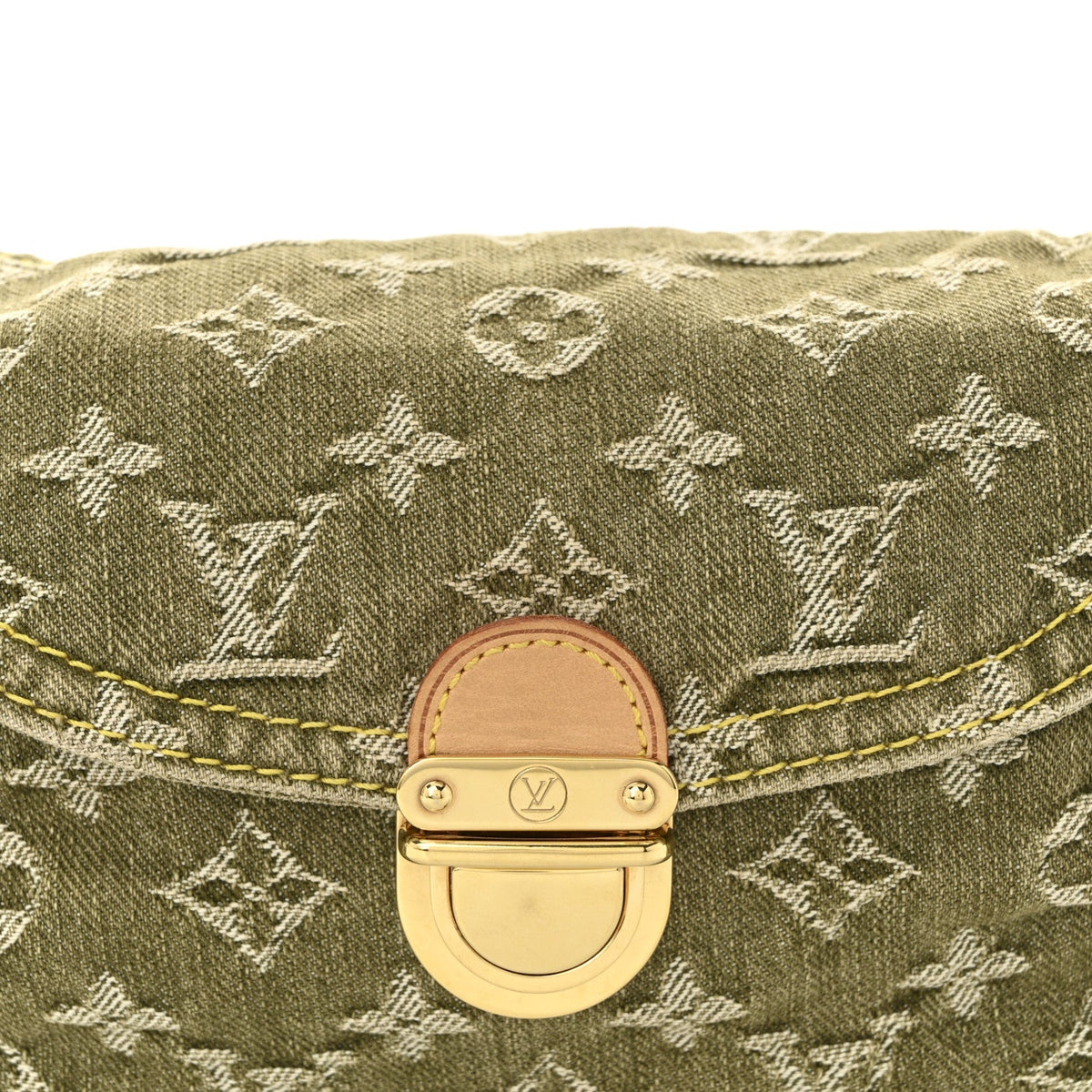 Monogram Denim Mini Pleaty Lichen