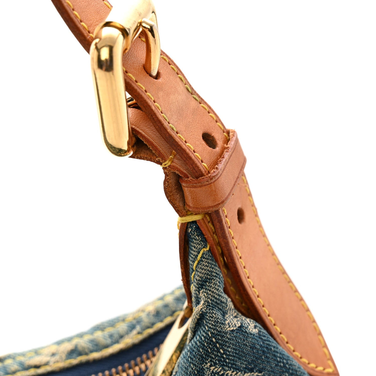 Monogram Denim Baggy PM Blue