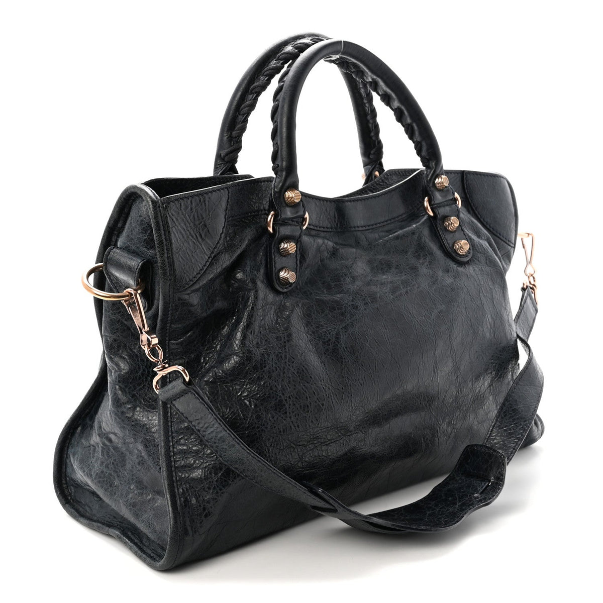 Agneau Giant 12 Rose Gold Hardware City Dark Night