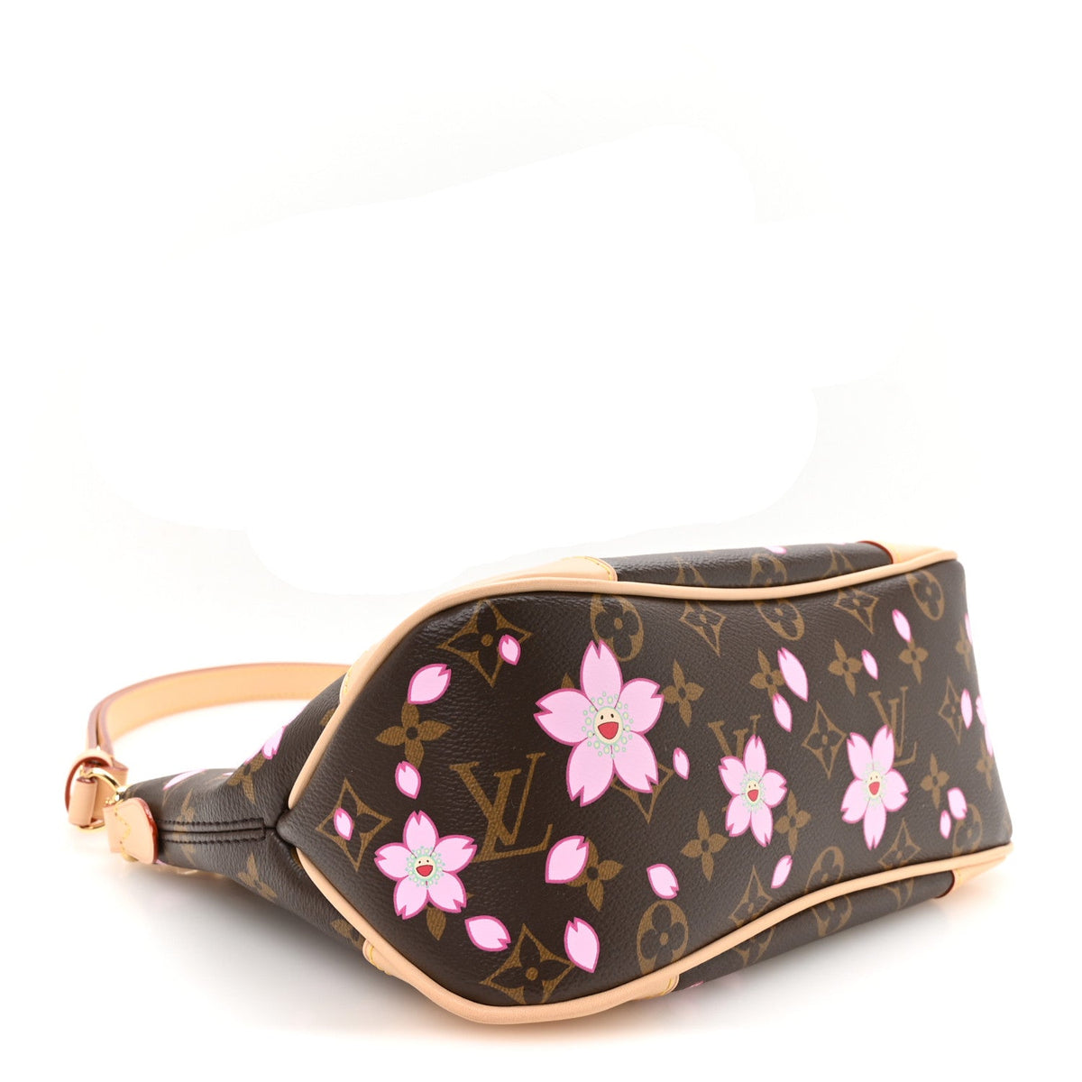 LV x TM Monogram Chery Blossom Boulogne Sakura Brown