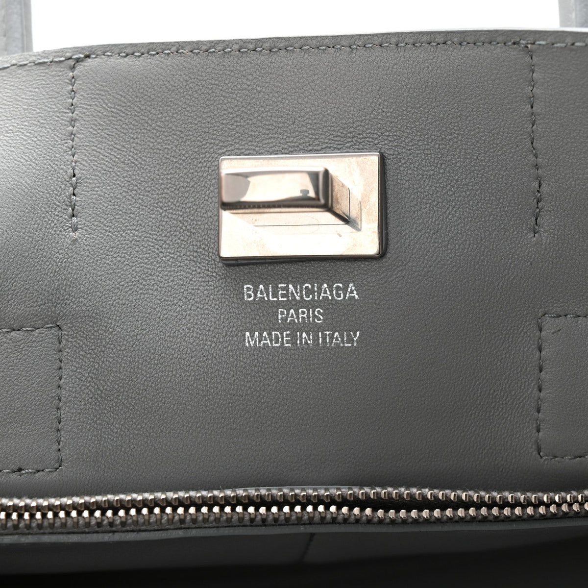 Smooth Calfskin Small Bel Air Carry All Bag Cloud Grey