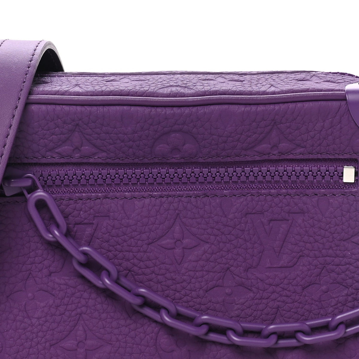 Taurillon Monogram Mini Soft Trunk Black Purple Night