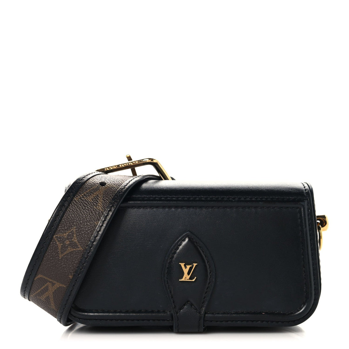 Calfskin Monogram Officier Pouch Black