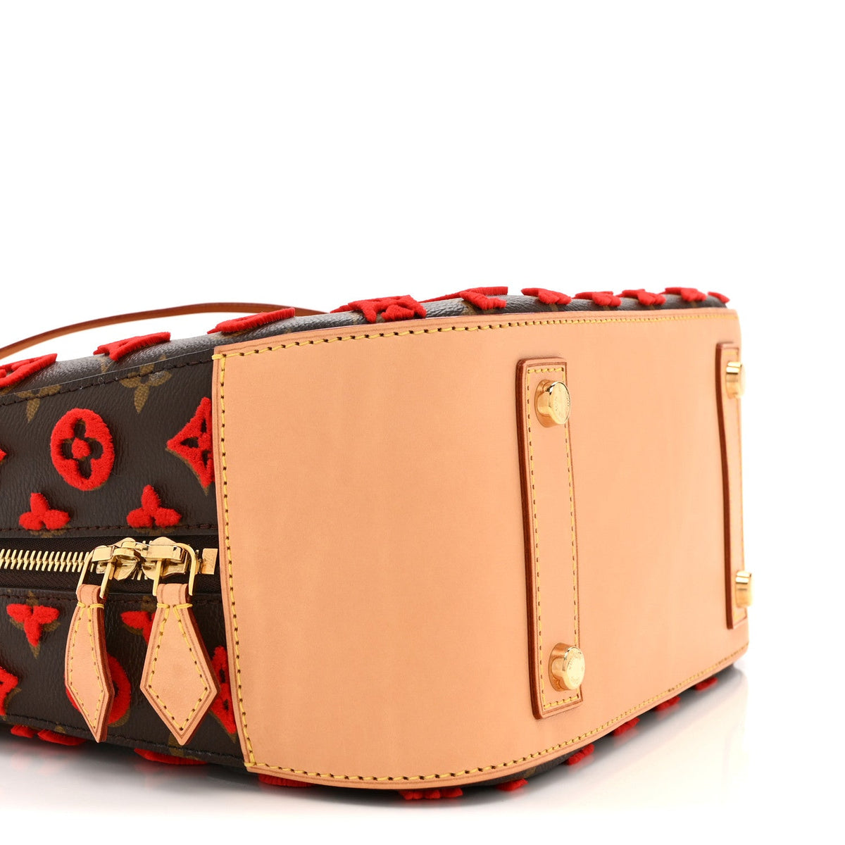 Monogram Tuffetage Deauville Cube Red