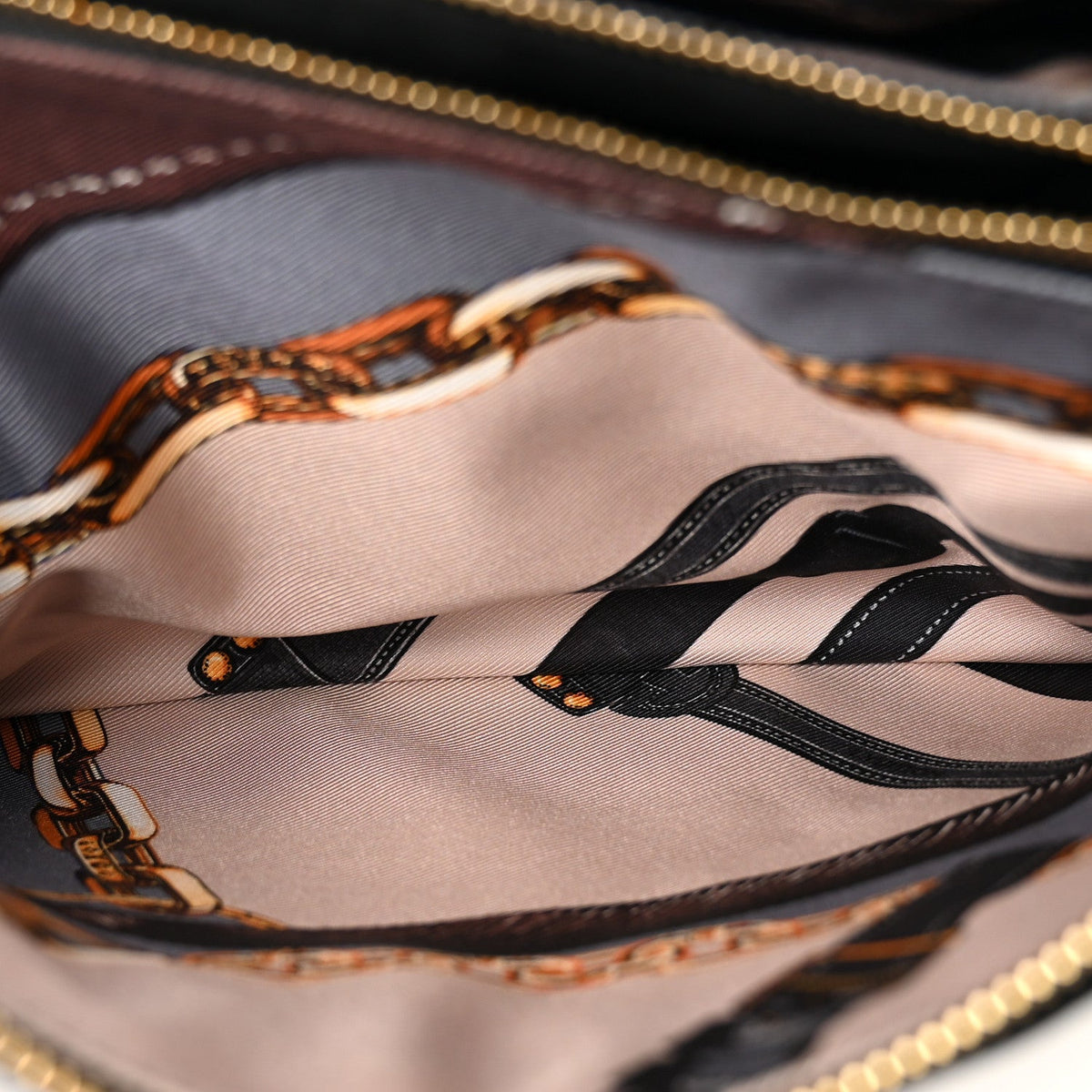 Lambskin Embossed Monogram Scarf Coussin PM Black