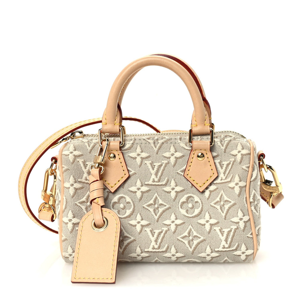 Jacquard Monogram Embleme Nano Speedy Peuplier