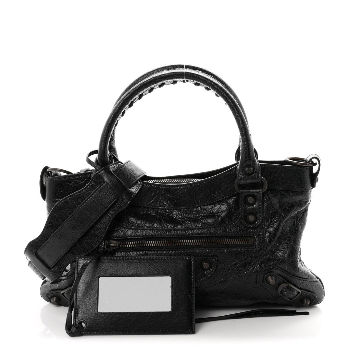 Agneau Arena Classic Hardware Le City First Bag Black