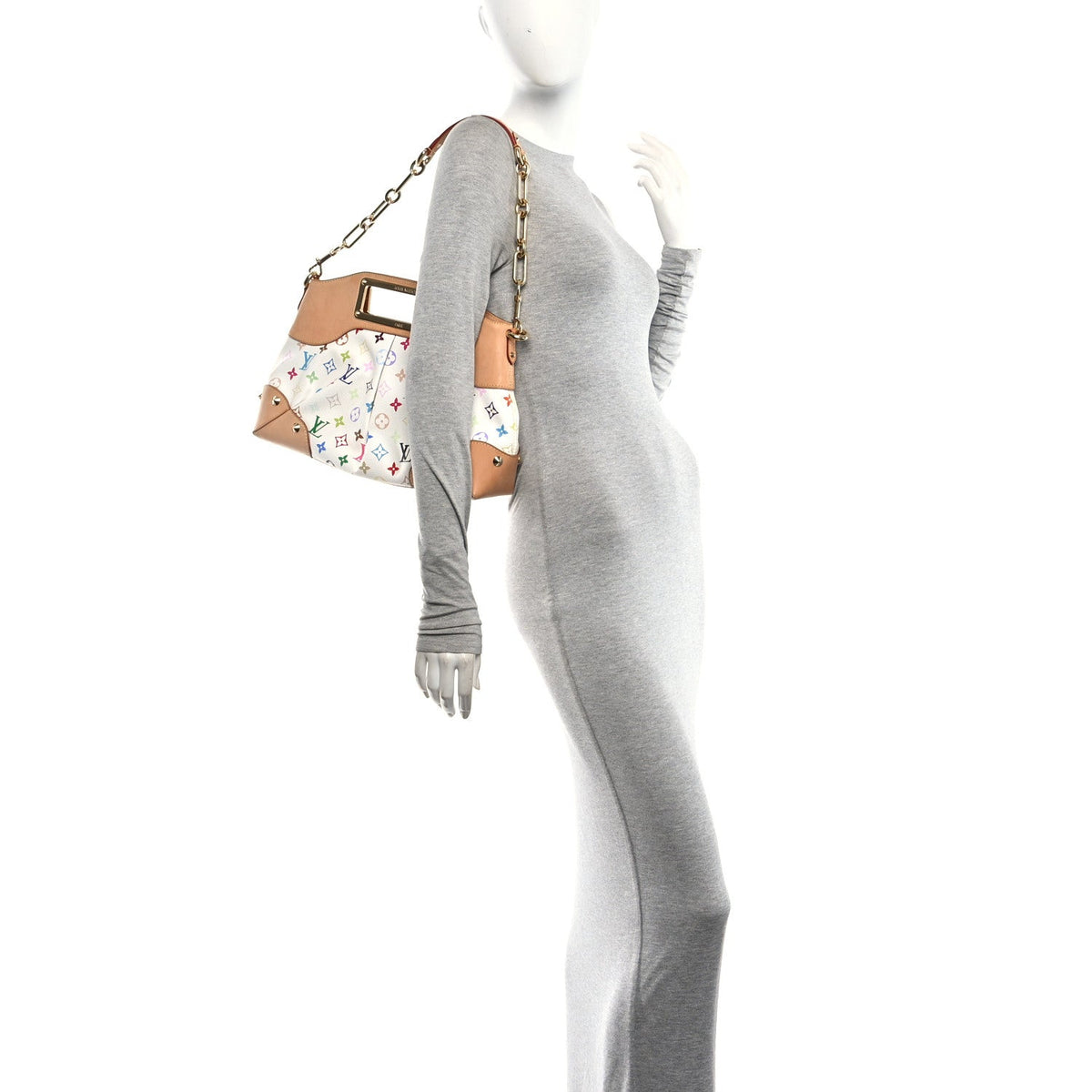 Monogram Multicolor Judy MM White