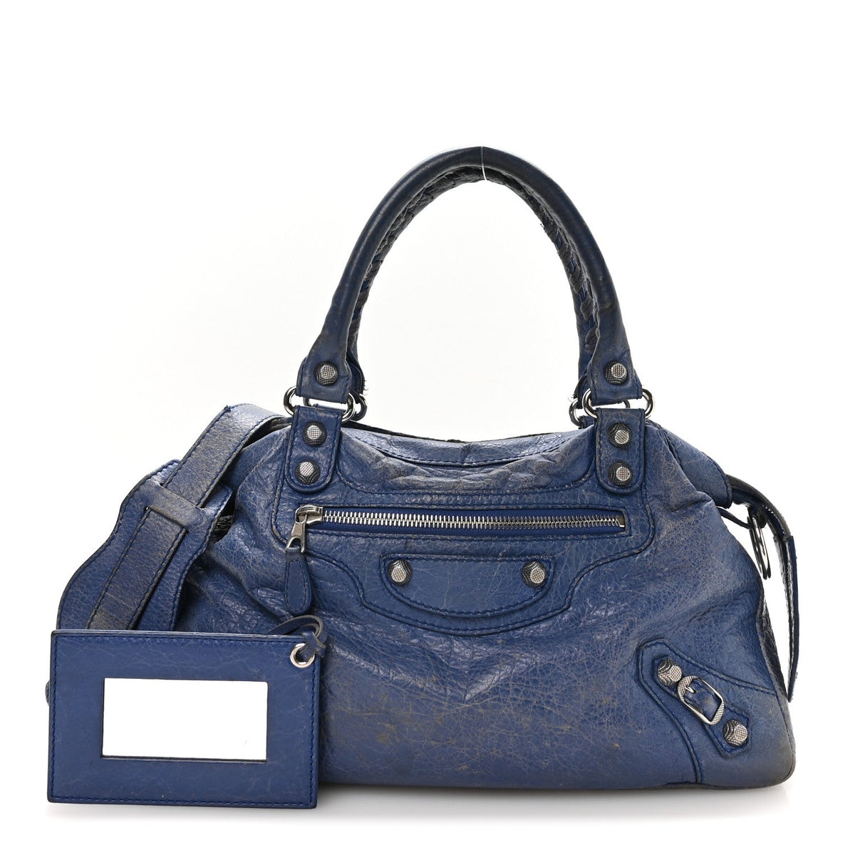 Agneau Giant 12 Silver Hardware Town Bleu Glacier