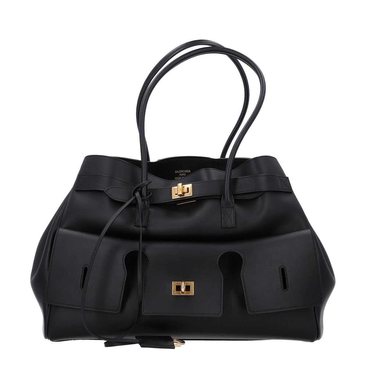 Smooth Calfskin Medium Bel Air Carry All Bag Black