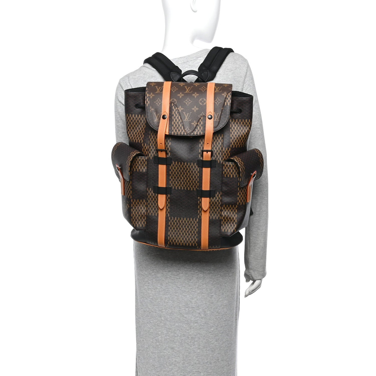 X NIGO Giant Damier Ebene Monogram Christopher PM Backpack