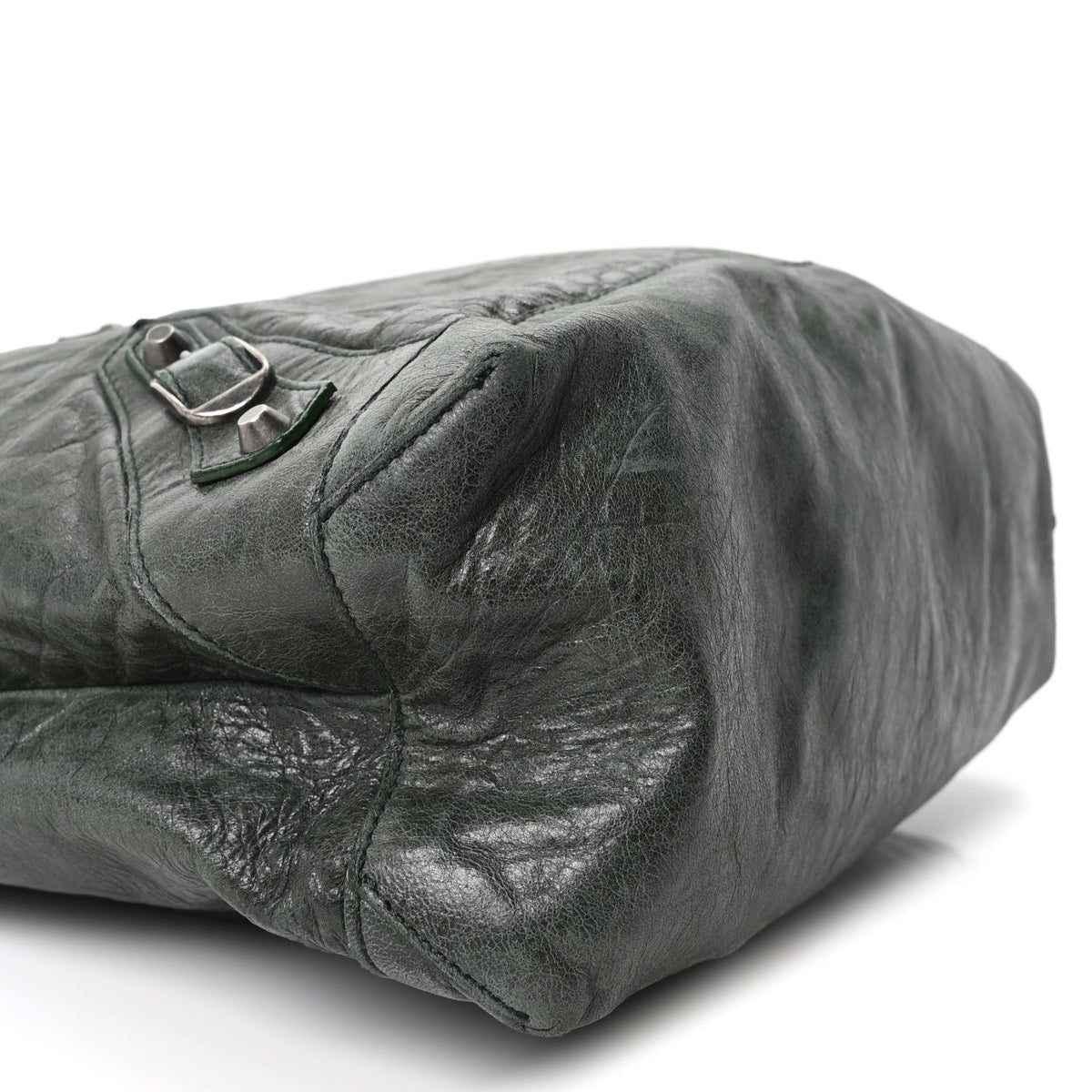 Agneau Classic Hardware Day Hobo Green