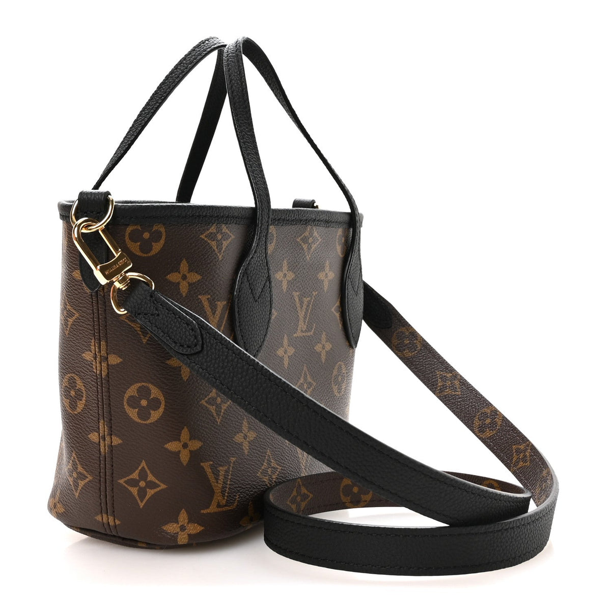 Monogram Neverfull Inside Out Bandouliere BB Black