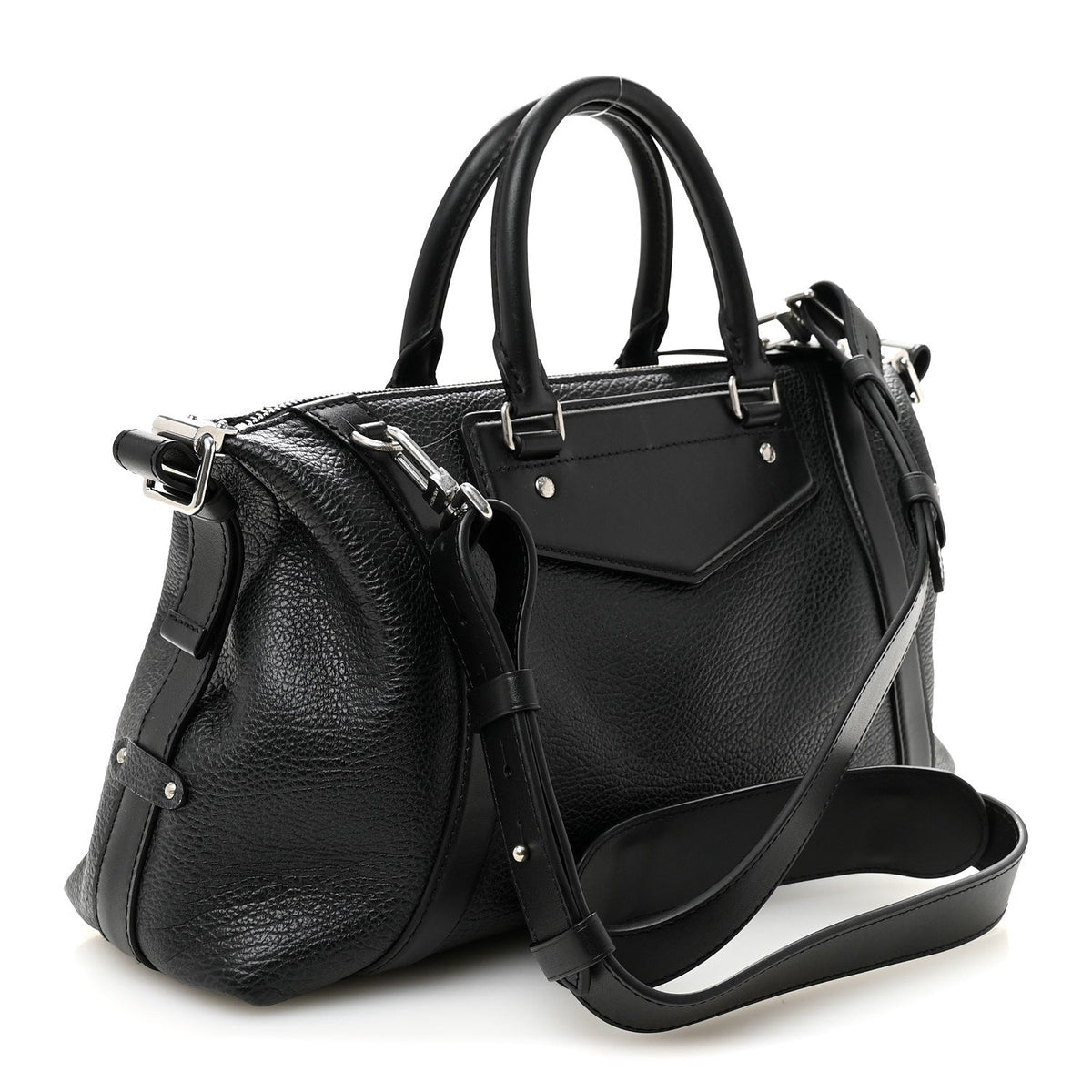 Pixel Lambskin LV Biker MM Black