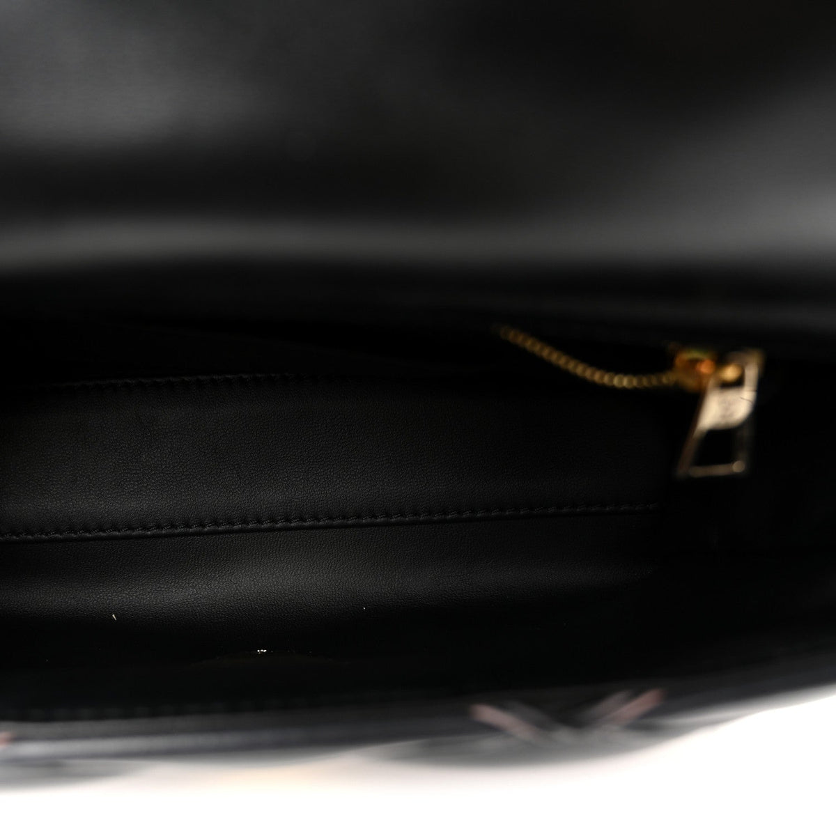 Lambskin Malletage Top Handle GO-14 MM Black Pink