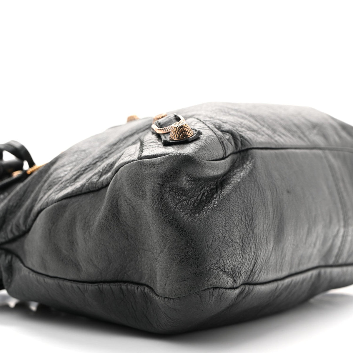 Agneau Giant 12 Rose Gold Hardware Town Black