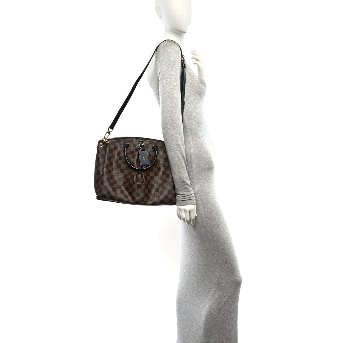 Damier Ebene Odeon Tote MM Black