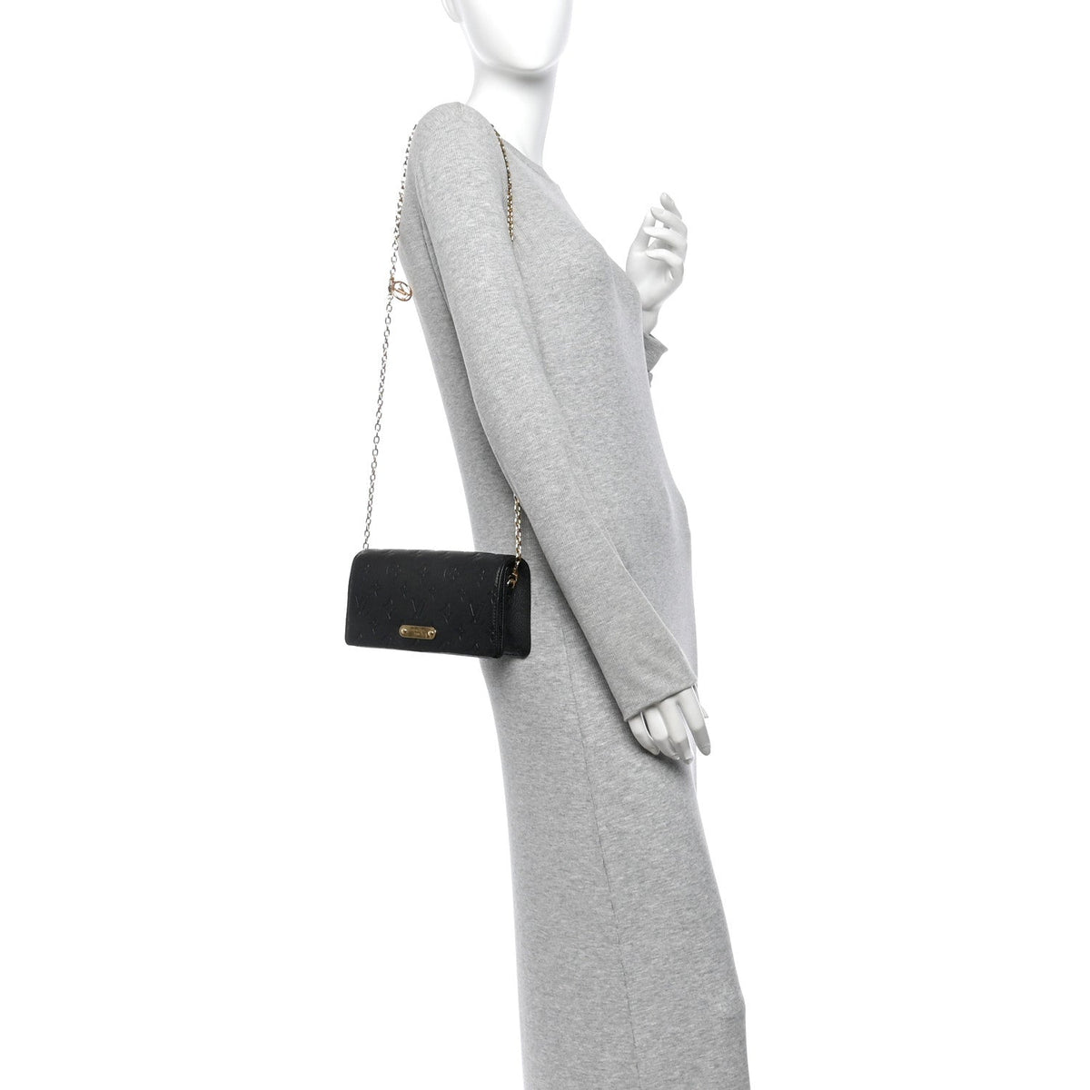 Empreinte Monogram Lily Wallet On Chain Black