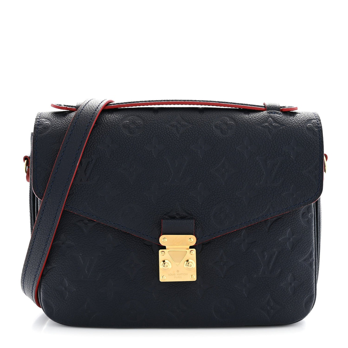 Empreinte Pochette Metis  Marine Rouge