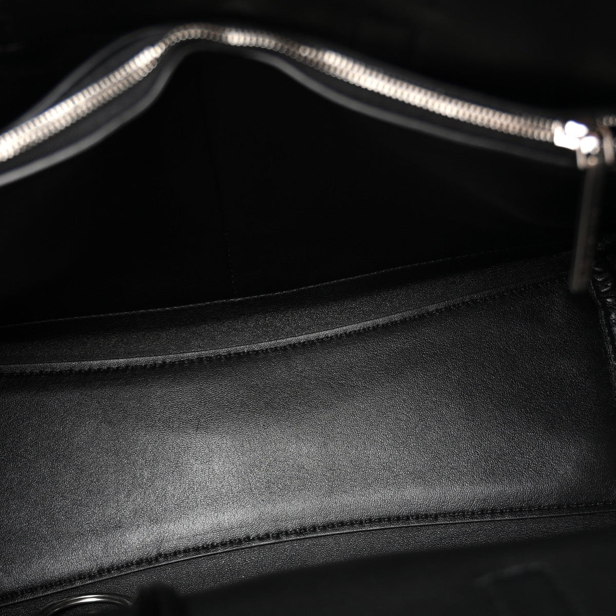 Smooth Calfskin Small Bel Air Carry All Bag Black