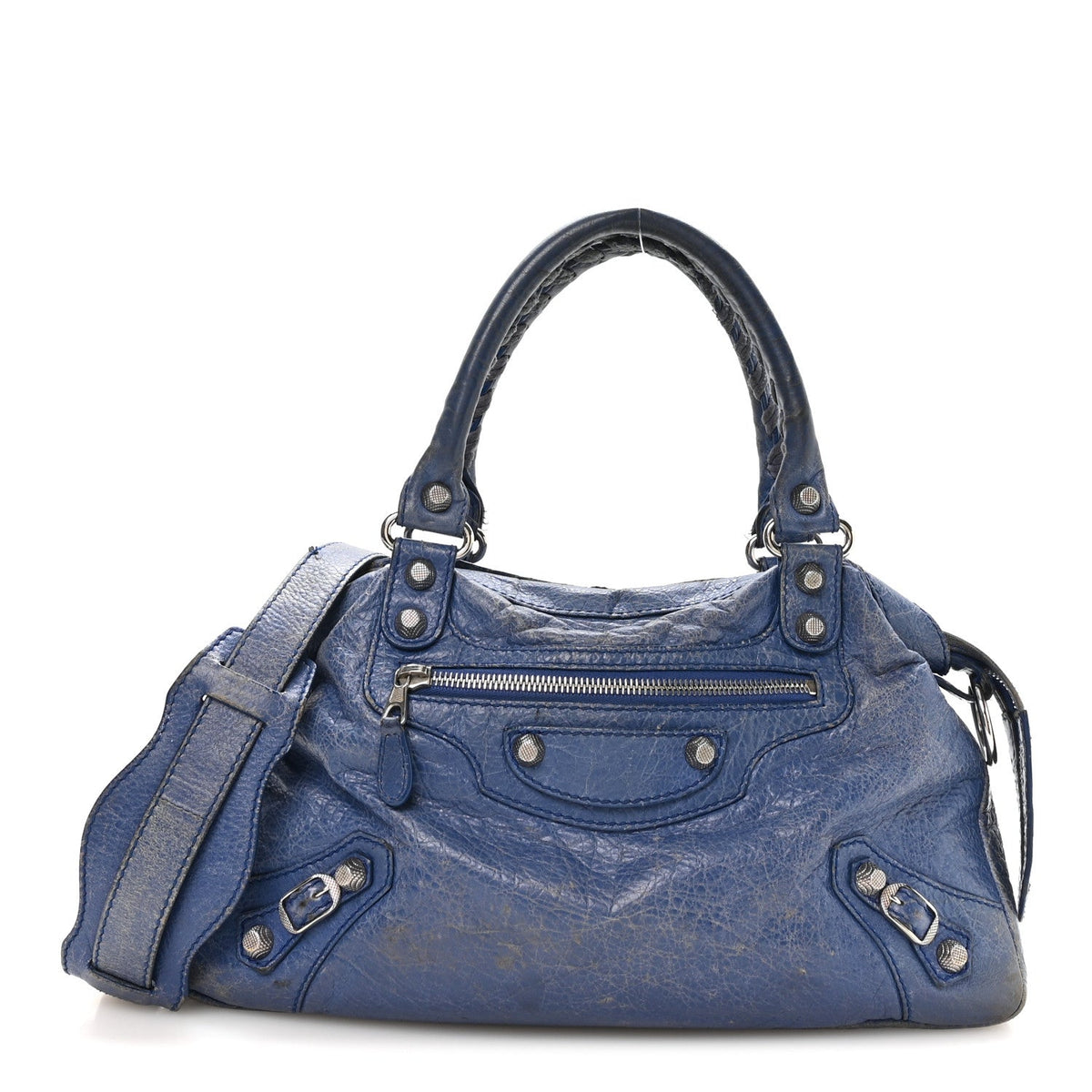 Agneau Giant 12 Silver Hardware Town Bleu Glacier
