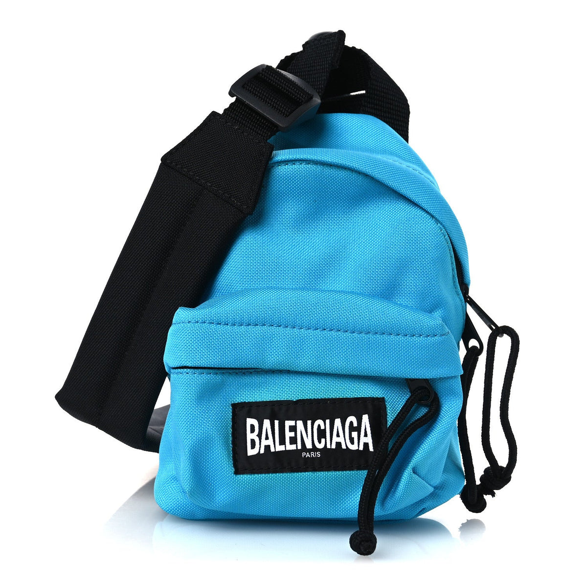 Recycled Casual Nylon Mini Oversized Backpack Cyclades Blue