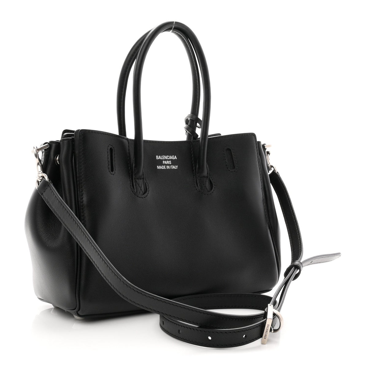 Smooth Calfskin Mini Bel Air Carry All Bag Black