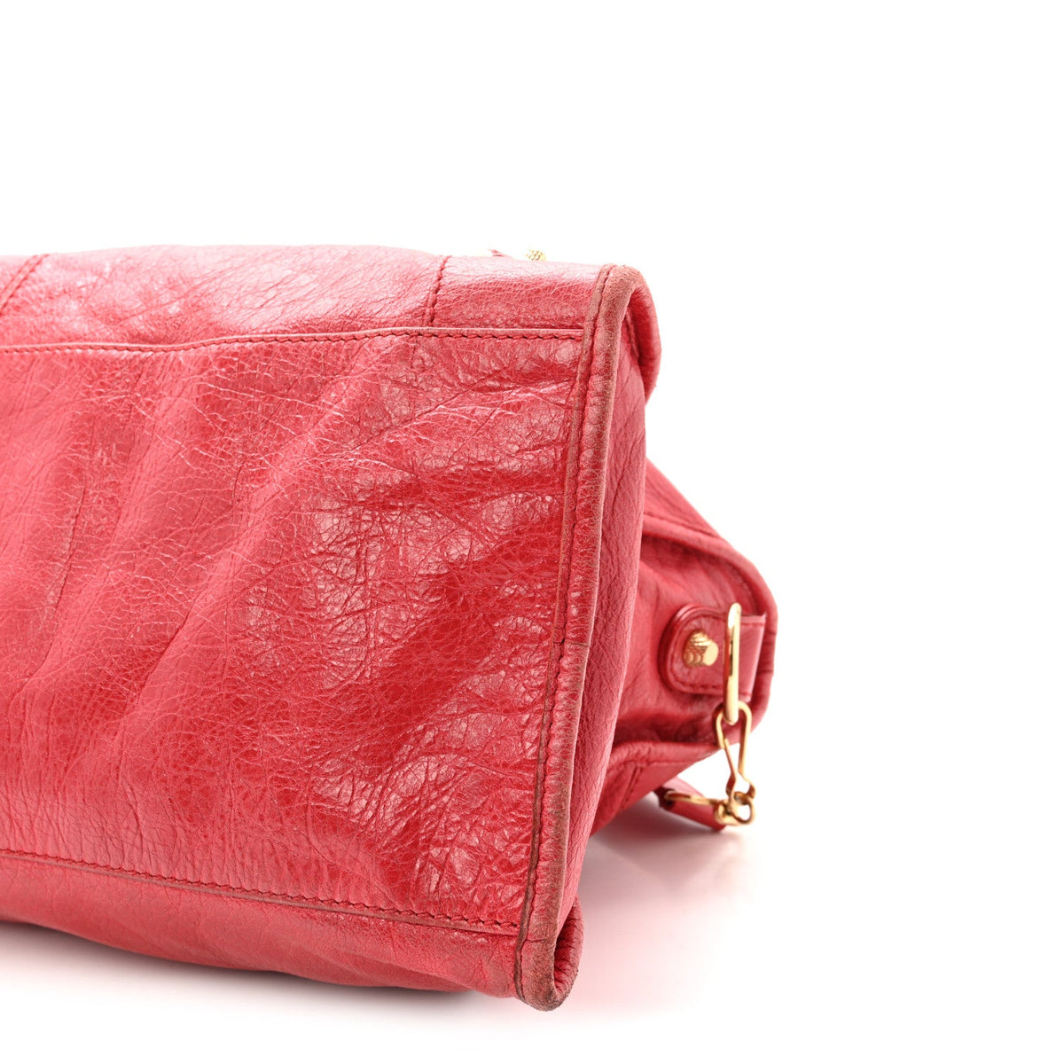Agneau Giant 12 Gold Hardware Part Time Rouge Cardinal