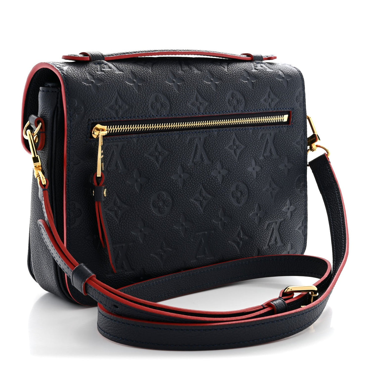 Empreinte Pochette Metis  Marine Rouge