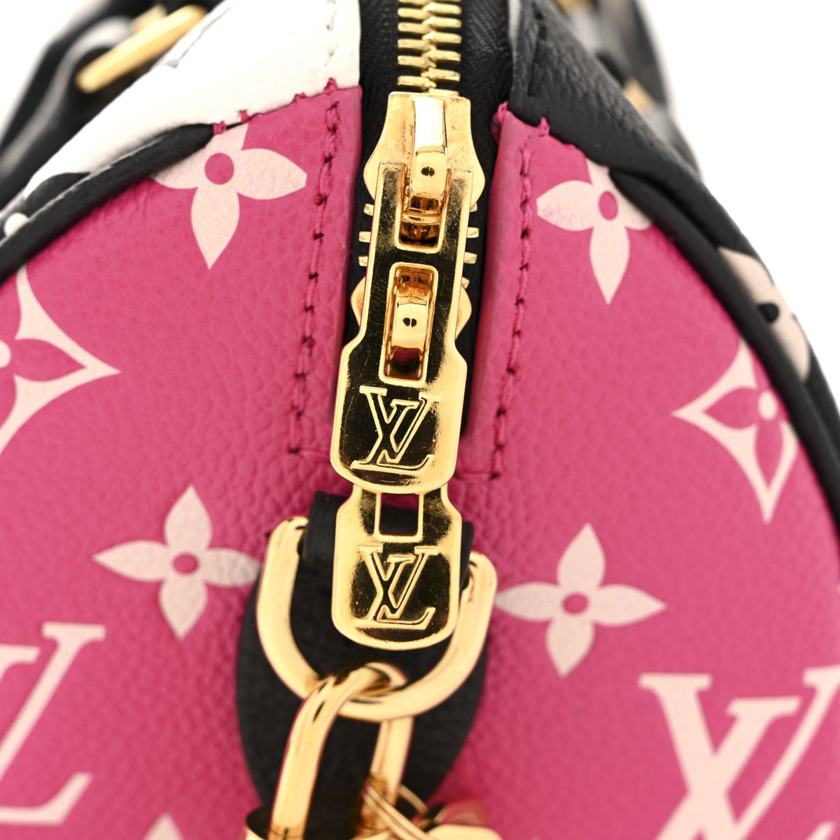 Empreinte Monogram Spring in the City Speedy Bandouliere 20 Black White Pink