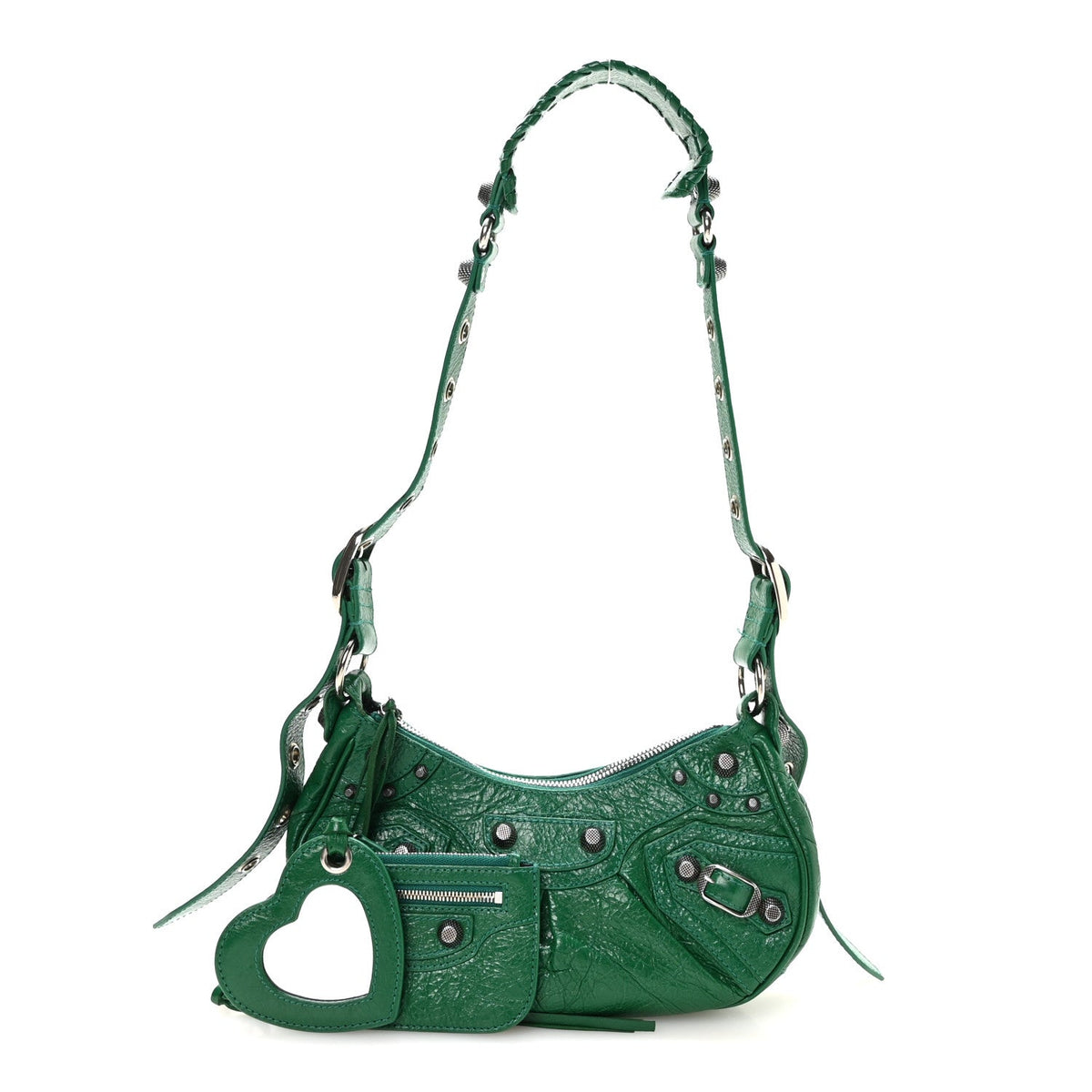 Agneau Arena Le Cagole Shoulder Bag XS Jade