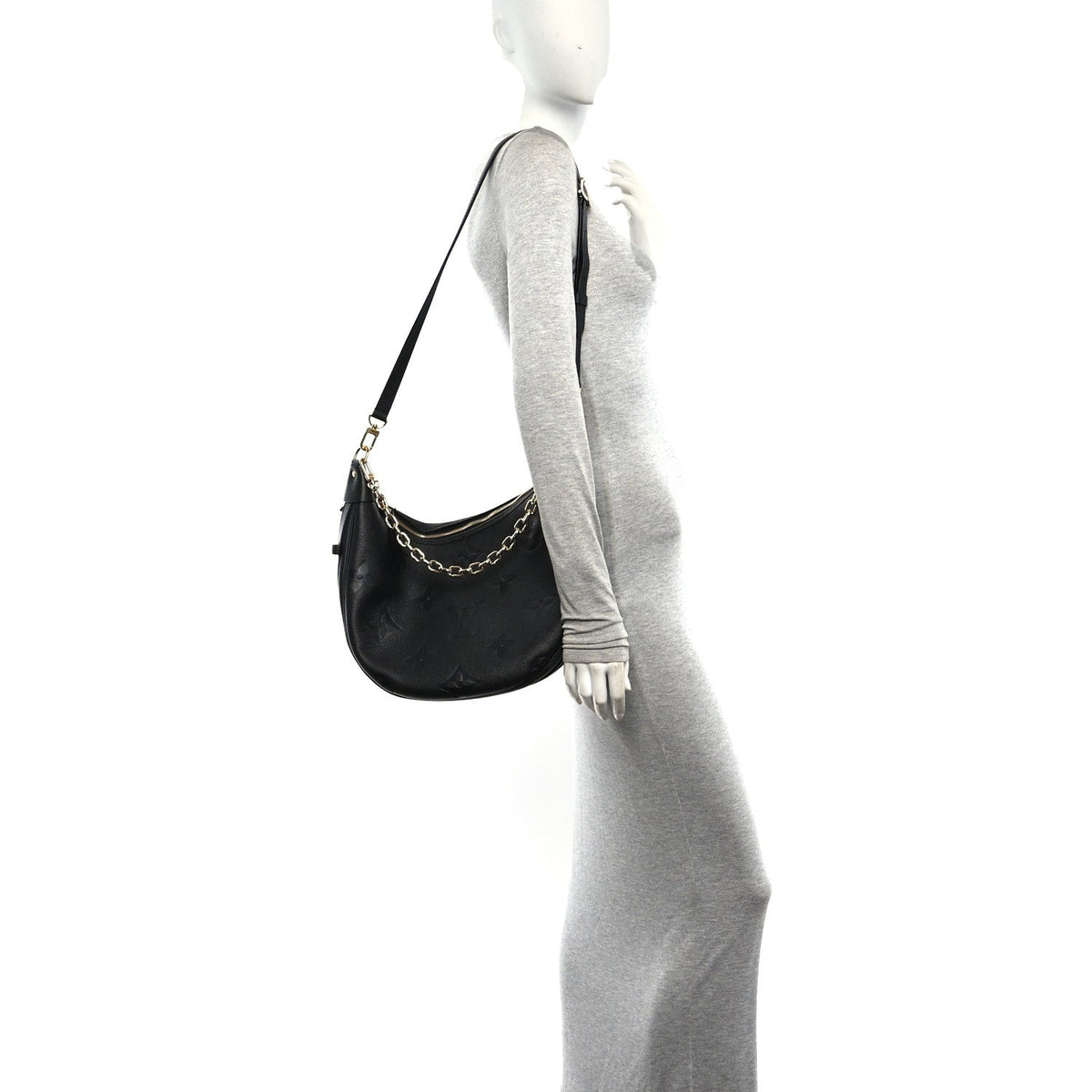Empreinte Monogram Giant Loop Hobo Black
