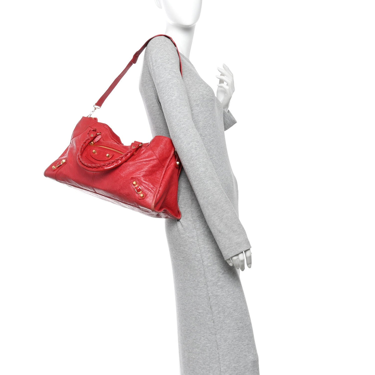 Agneau Giant 12 Gold Hardware Part Time Rouge Cardinal