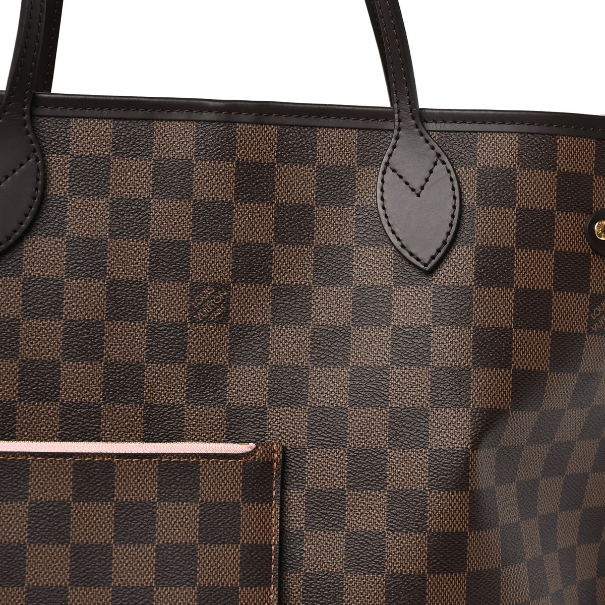 Damier Ebene Neo Neverfull MM Rose Ballerine