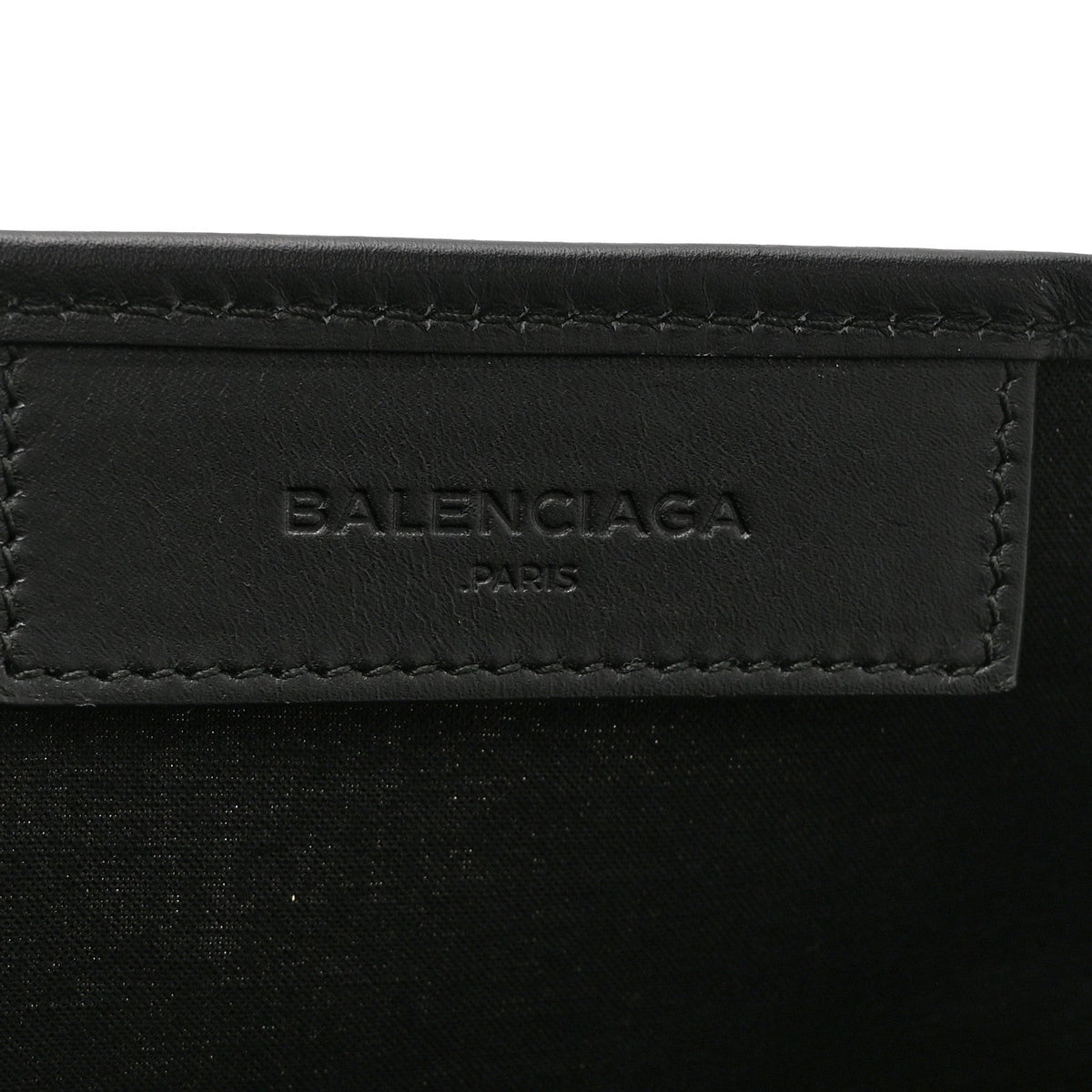 Cotton Canvas Satin Calfskin S Navy Cabas Natural Black