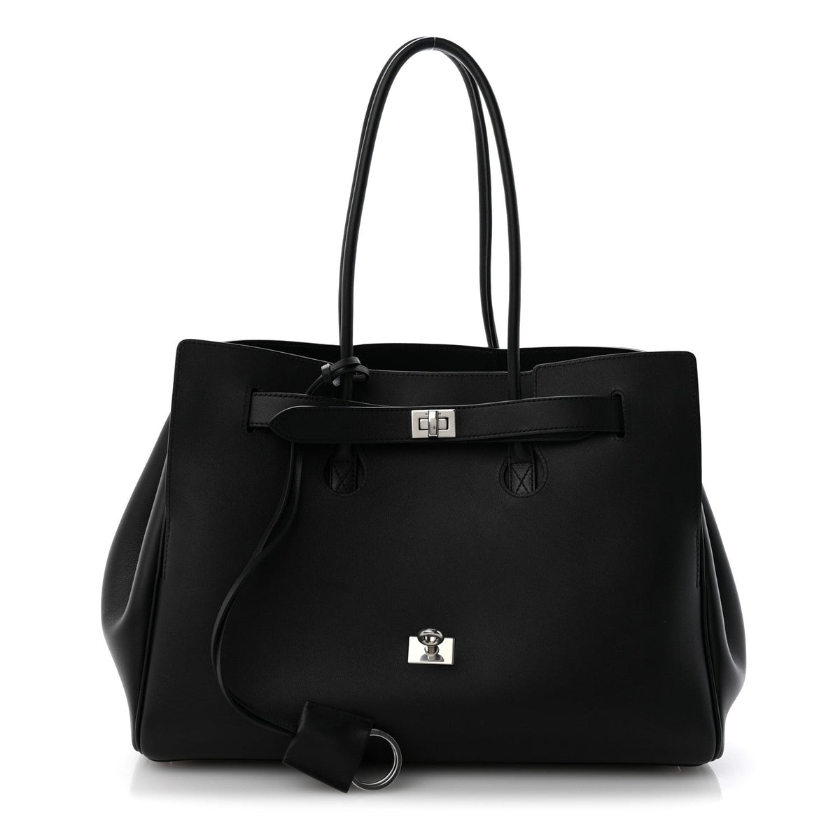 Smooth Calfskin Medium Bel Air Carry All Bag Black