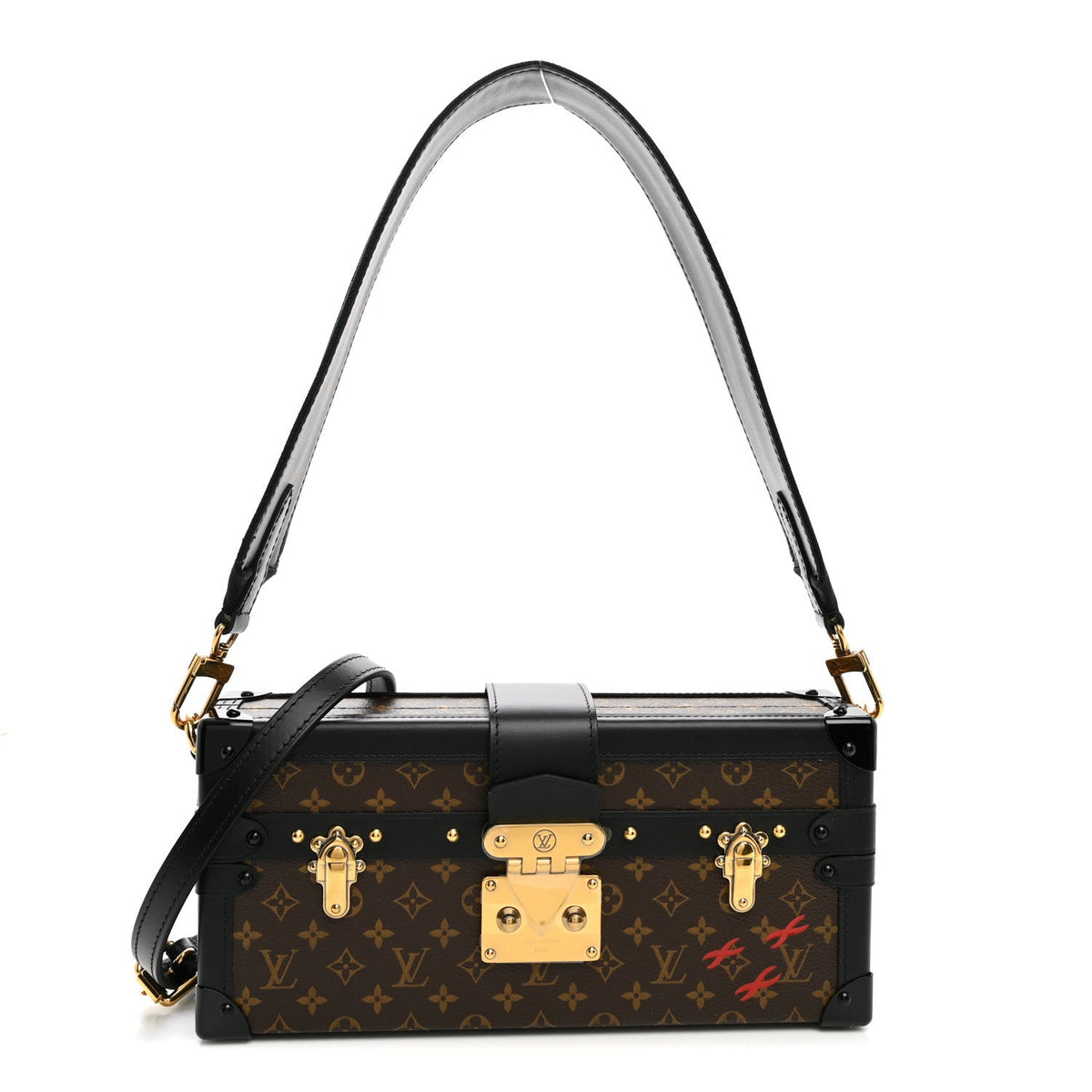 Monogram Petite Malle East West Black