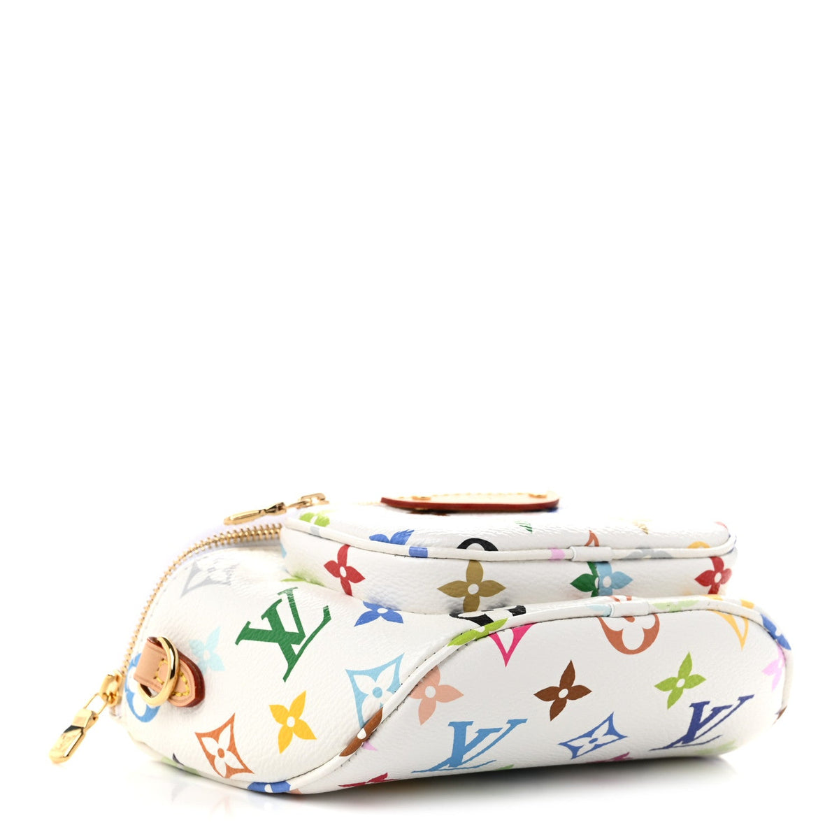 LV X TM Monogram Multicolor Mini Bumbag White
