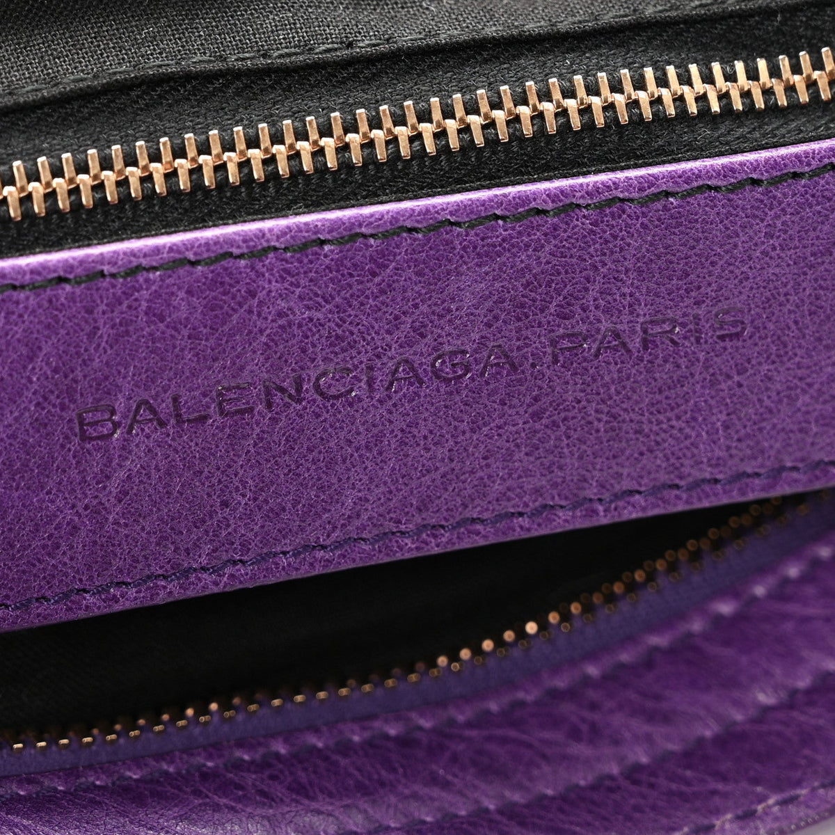 Agneau Giant 12 Rose Gold Hardware City Dark Violet