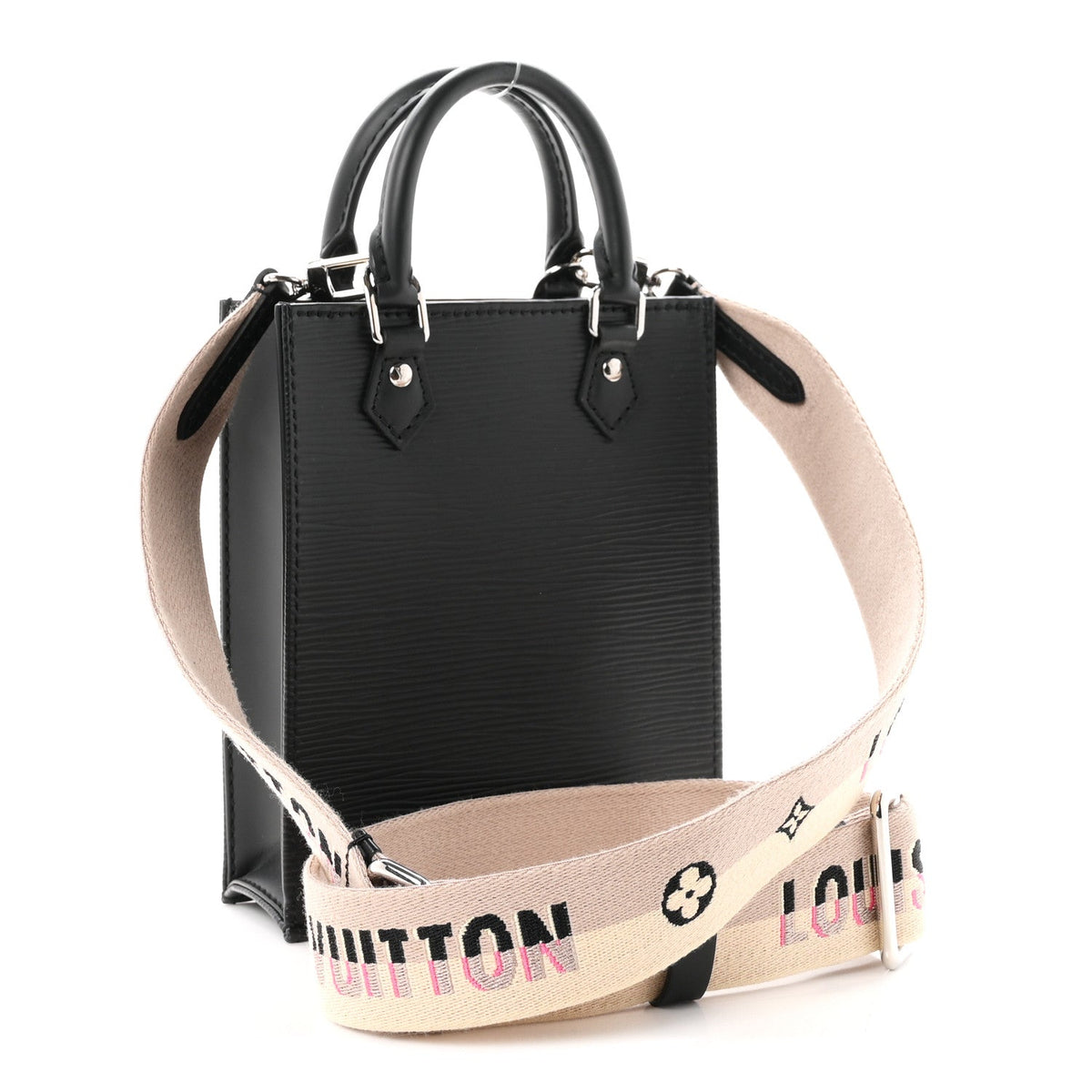 Epi Jacquard Petit Sac Plat Black