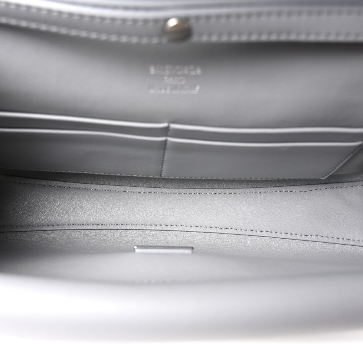 Smooth Calfskin Small Bel Air Clutch On Strap Cloud Grey