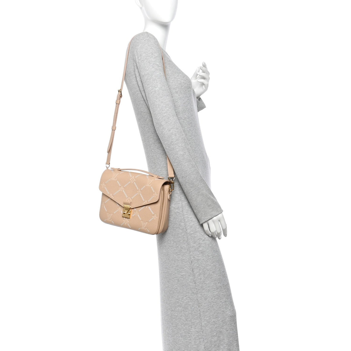 Empreinte Couture Pochette Metis MM Hazelnut