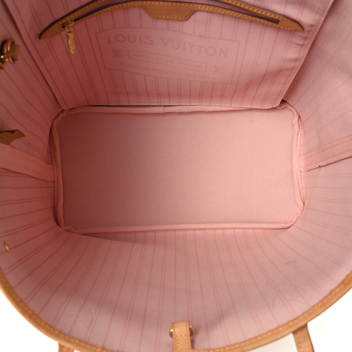 Damier Azur Neo Neverfull MM Rose Ballerine