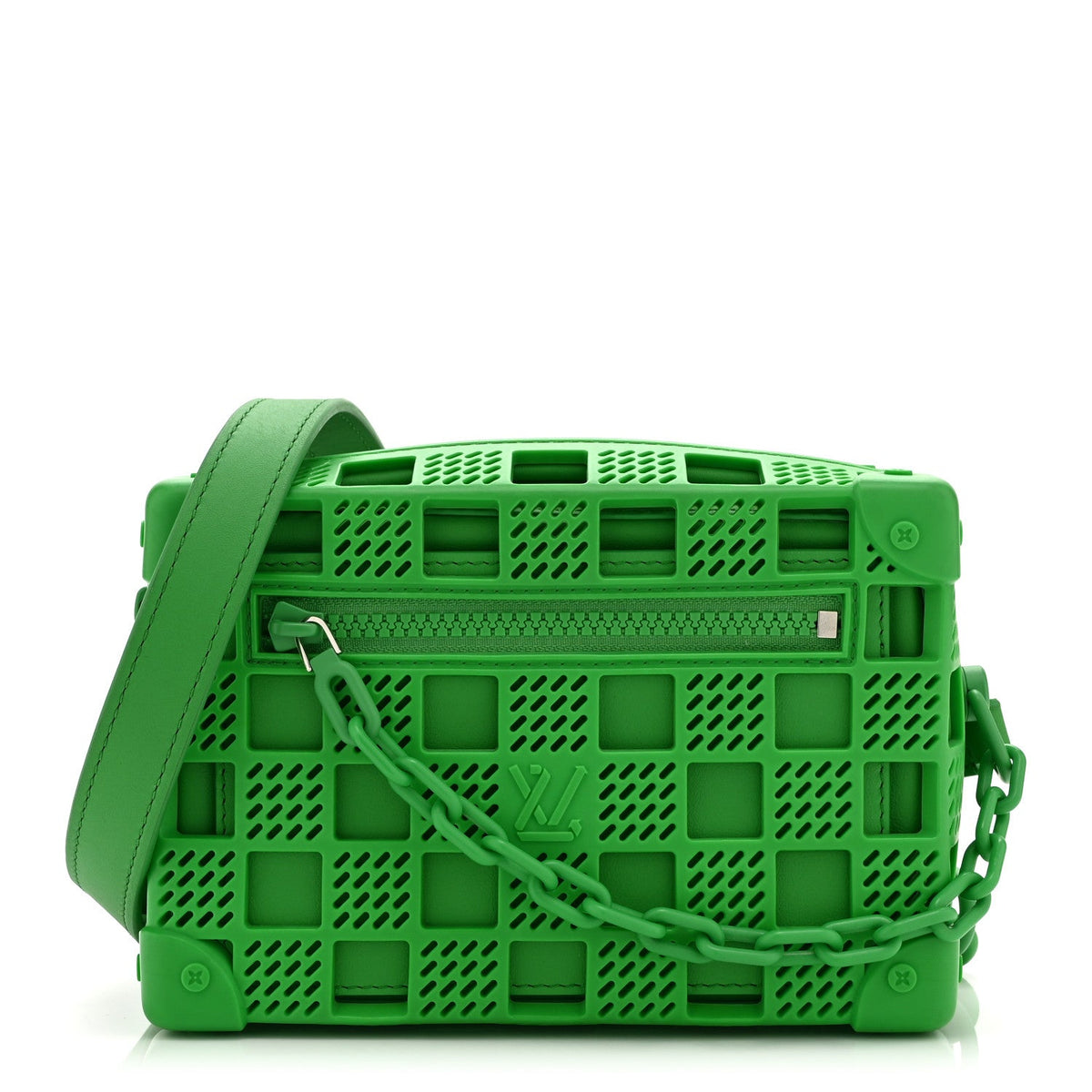 Rubber Cowhide Mini Soft Trunk Green