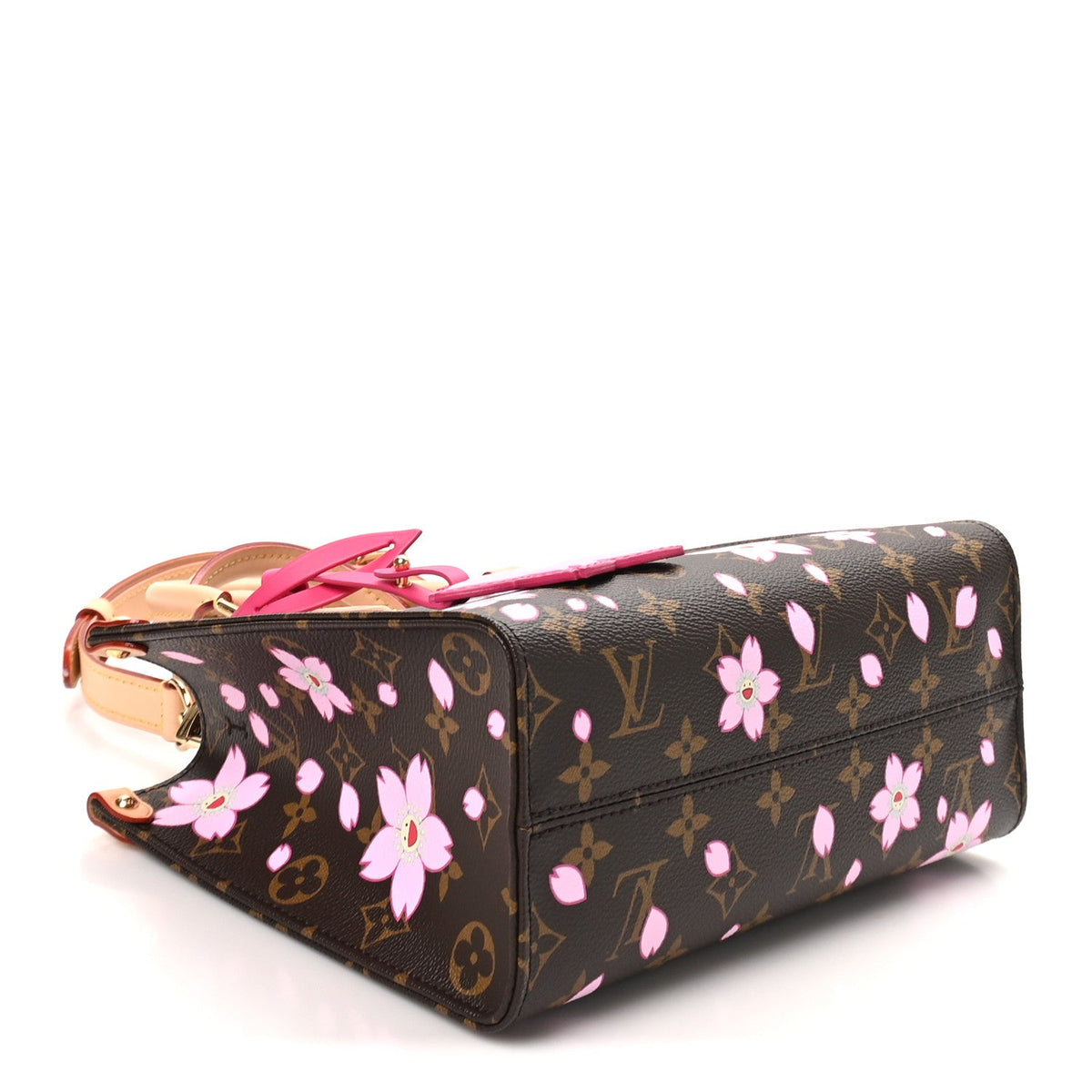 LV X TM Monogram Cherry Blossom Onthego PM Sakura Brown
