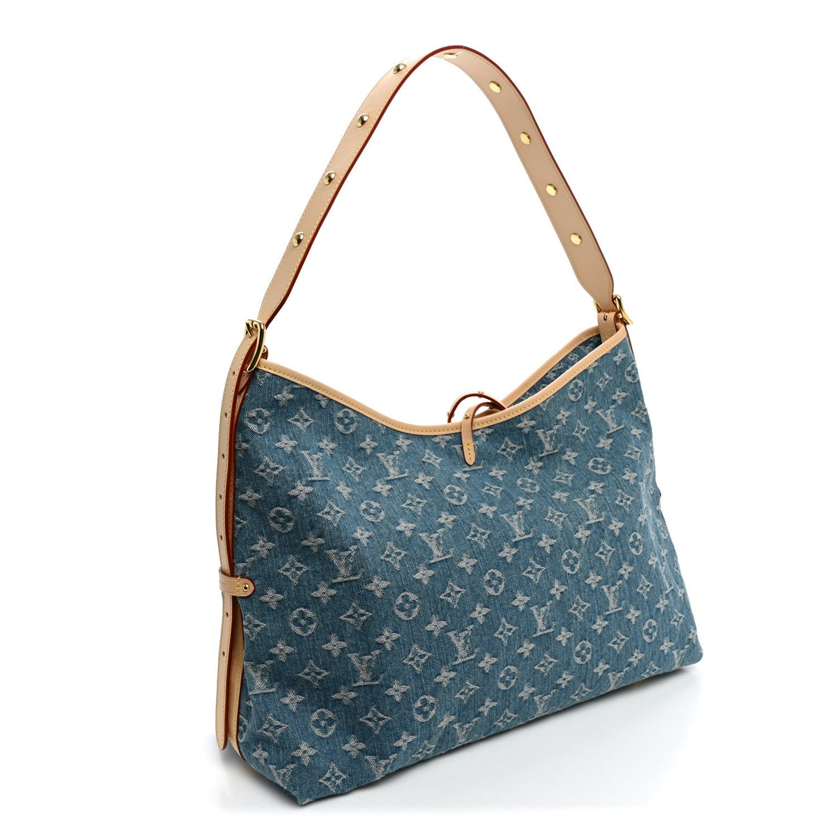Monogram Denim CarryAll MM Blue