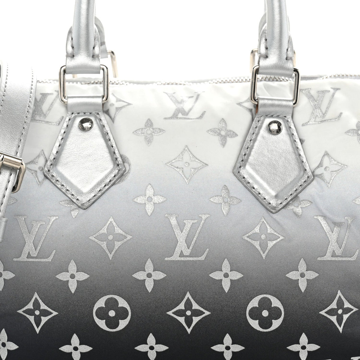 Nylon Monogram Gradient LV Snow Speedy Bandouliere 25 Frost