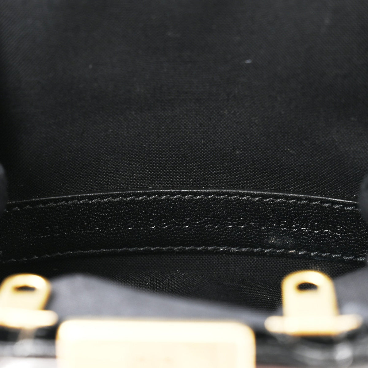 Shiny Supple Calfskin Logo Crocodile Embossed Cloud Coin Purse Black White